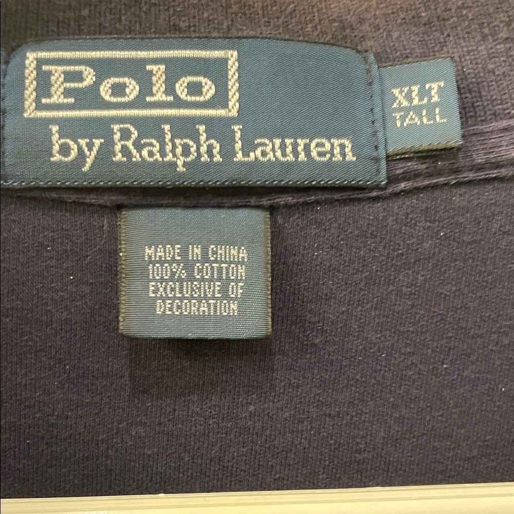 Polo by Ralph Lauren Men's Navy Polo Shirt - Picture 3 of 4
